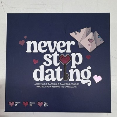 nsd Never Stop Dating Couples Challenge Party Game 2 Players Ages 17+ Cards