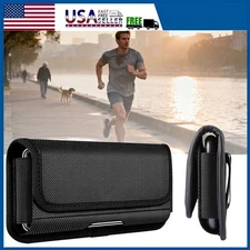 Nylon Belt Clip Holster Carrying Pouch Case For Samsung iPhone Android Phone New