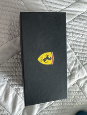 Ray-Ban RB8324M Ferrari Red Rectangular Sunglasses Carbon Rubber Purple Lens