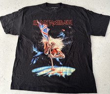 New Iron Maiden Shirt Number of the beast Licensed Merchandise Double Sided XL