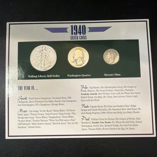 1940 Silver Coins   HD1