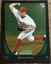 2011 Bowman Chrome Draft Bryan Shaw RC #42 Arizona Diamondbacks