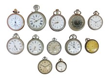 MONTRES DE POCHE ET DE CHRONOGRAPHES. MARQUES DIVERSES. MÉTAL ET
