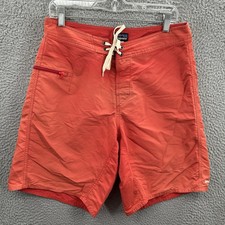 PATAGONIA Wavefarer Boardshorts Mens 30 Red Orange Swim Trunks Water Shorts  