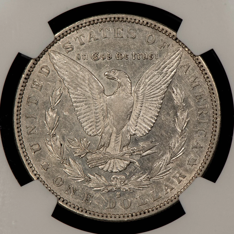 1892-S $1 Morgan Silver Dollar - PQ Key Date Example - NGC XF 40 - SKU-D5908 - Image 4 of 4