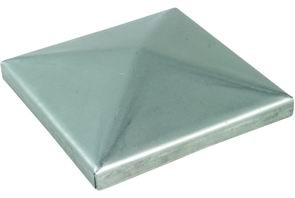 COPRIPILASTRO ACCIAIO ZINCATO QUADRI SP.1,5MM 100X100 MM