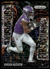 2025 Panini Prizm Fireworks Prizms No Huddle #8 Jordan Addison - FB