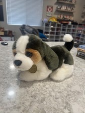 Beagle Miyoni Tots By Aurora Plush Soft White  Brown Dog Stuffed Animal Pup 8"