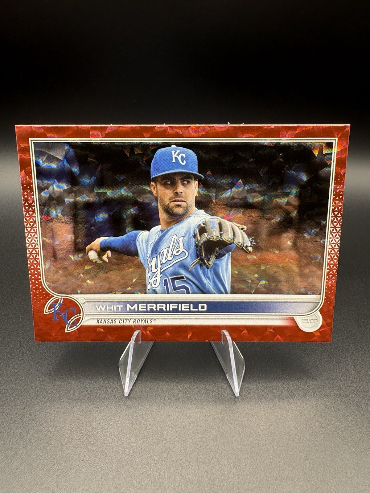 2022 Topps Series 1 Whit Merrifield Red Ice Foil /199 #245 Royals