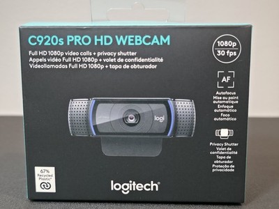 Logitech C920s Pro HD Webcam 1080p USB-A Autofocus Privacy Shutter (Barely Used)