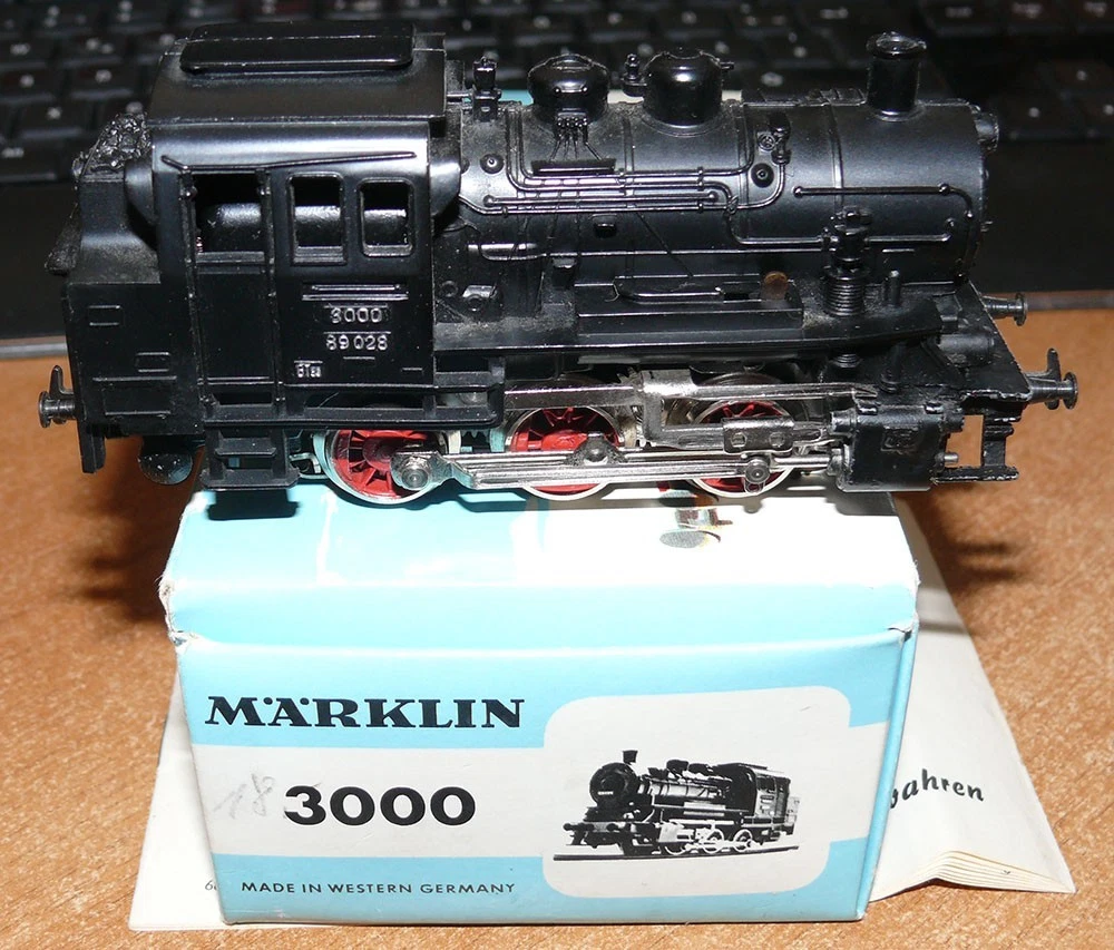 Märklin 3000 ,Dampflok der DB, BR 89 "perfekt" Ovp -im Tiefziehkarton"Selten"
