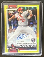 2026 Topps Chrome Andre Granillo Retail Rookie Auto Yellow Refractor RC #/275