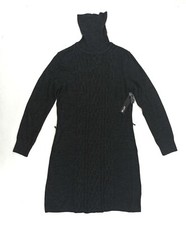 APT 9 Women's Size Medium Turtle Neck Sweater Dress GOLD/BLACK  Christmas 