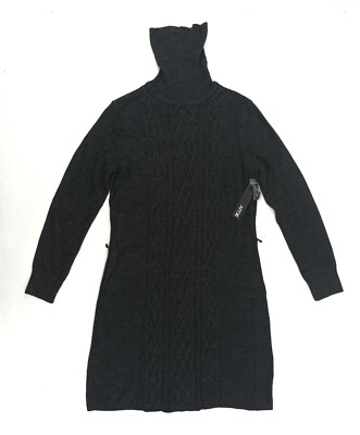 apt 9 knit dress Apt. 9 Women's Dress Size Small Gray Striped 3/4 Sleeve Sweater Dress