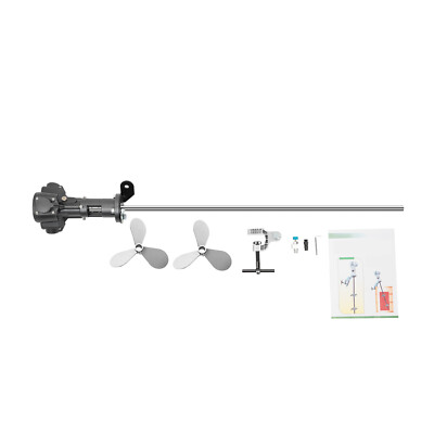 1/2 HP 50 Gallon Pneumatic Mixer Rung Dope Tank 304 Stainless Blade Barrel Type
