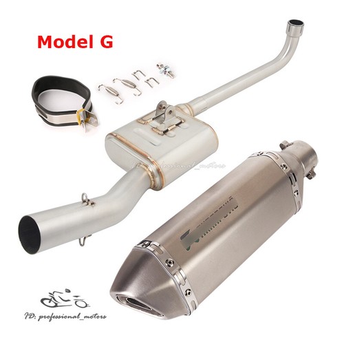 Sistema completo para silenciador negro cabezal de escape Aprilia GPR250R GPR250S 2021-2022 - Imagen 11 de 12