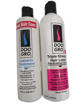Doo Gro Triple Strength Hair Lotion Leave-In Treatment 12 oz ea. DENTED/UNSEAL
