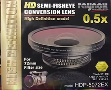 Raynox HDP-5072EX 5072 EX High Definition 0.5x Semi-Fisheye lens 72mm 