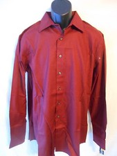 Apt. 9 100 Cotton Tall LT Cabernet Striped Reg Fit 36/37 Point Shirt SR 54 NEW