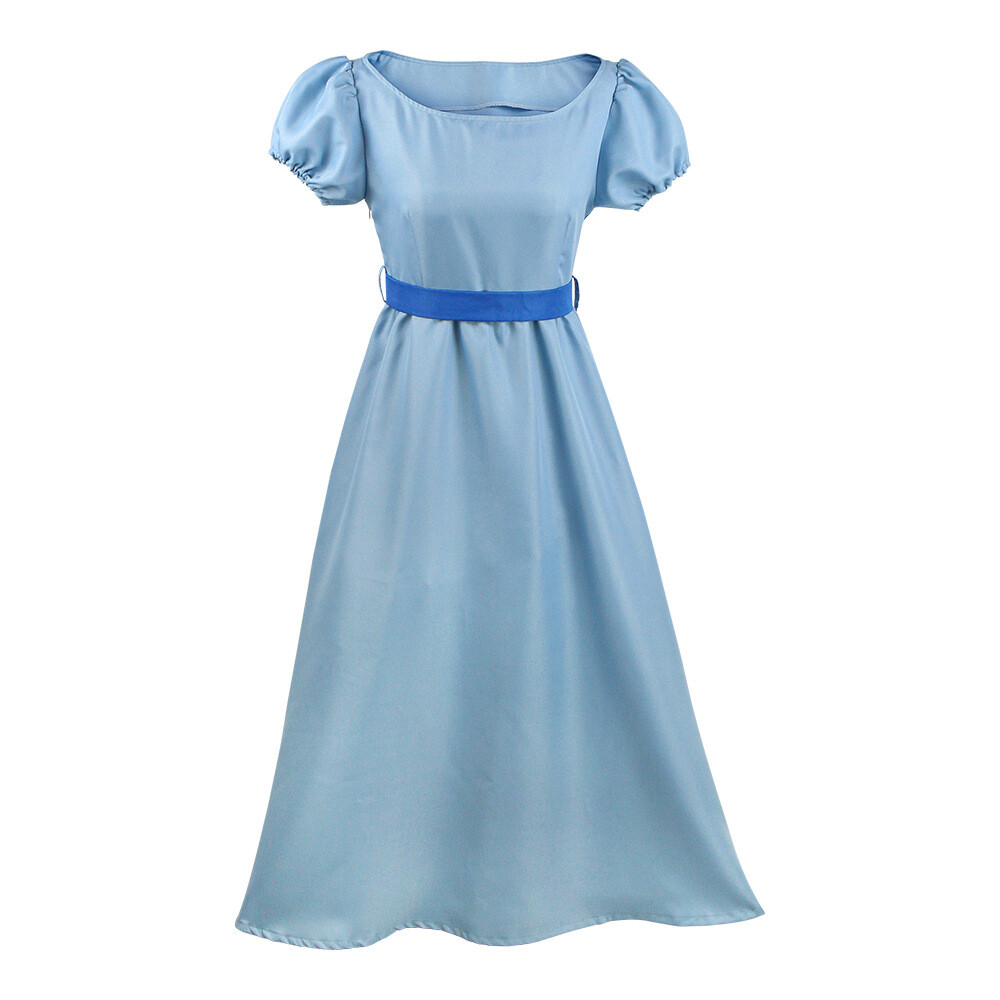Cosplay Peter Pan and Wendy Blue Dresses Halloween Party Suits Princess Skirts