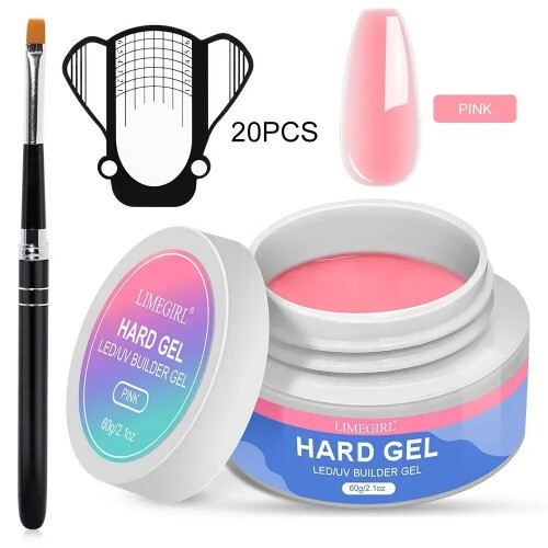 3Colors LED/UV Builder Nail Extension Gel Kit Hard Gel Builder Nail