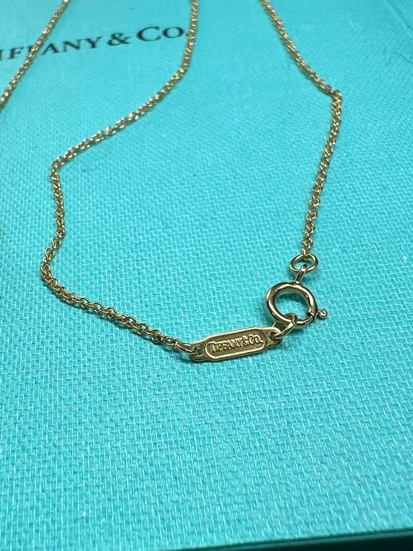 18k Yellow Gold Tiffany & Co Vintage Cross Pendant Necklace with 4 