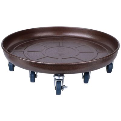 18'' Plant Caddy With Wheels Copperextra Large Heavy Duty Round Plant Stand With