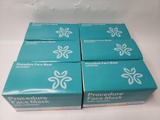 Lot of 6 Procedure Masks with Ear Loops Dignity Health 300 pcs