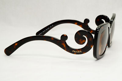 Prada Sunglasses Baroque Swirl Square Brown PR27OS SPR 27O 2AU-6S1