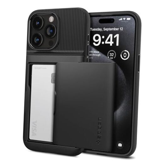 Slim Armor CS Designed for iPhone 15 Pro Case (2023), [Military-Grade Black