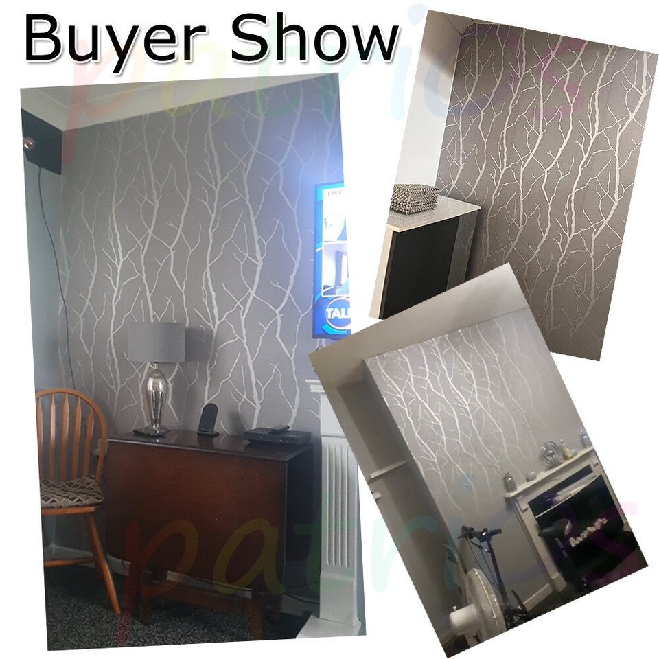 3D Damask Sliver Grey Wave Wallpaper Rolls For Living Room Textured