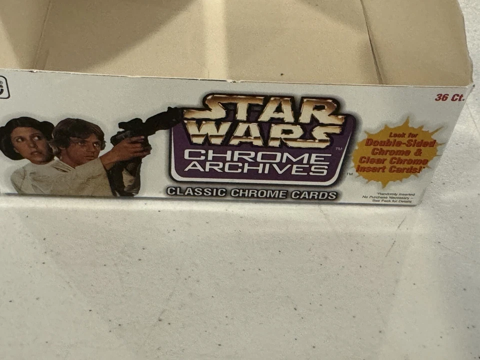 STAR WARS CHROME ARCHIVES TRADING CARDS BOX 1999 TOPPS 2 COMPLETE SETS - Image 3 of 4
