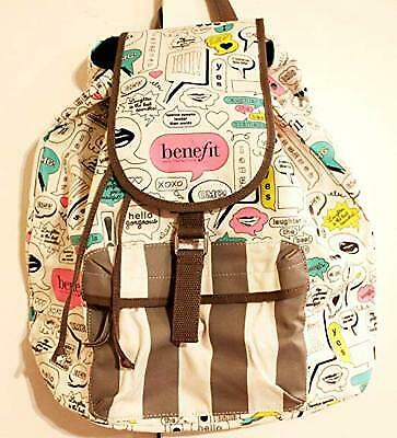 Benefit Cosmetics Limited Edition Thought Bubble Canvas Backpack - Picture 1 of 4