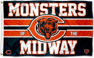 Chicago Bears 3x5 ft Flag Banner NFL Football Free Shipping