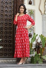 New Printed Designer Gown, Readymade, Stylish Gown New Gown Women Dress Printed