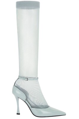 Givenchy Show Stocking Pump in Grey 41 with Box Womens High Heels Boots