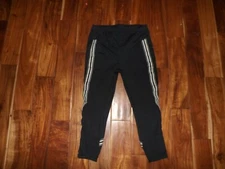 NEW Womens ACTIVE LIFE Black Stripe Active Capris Size S Small