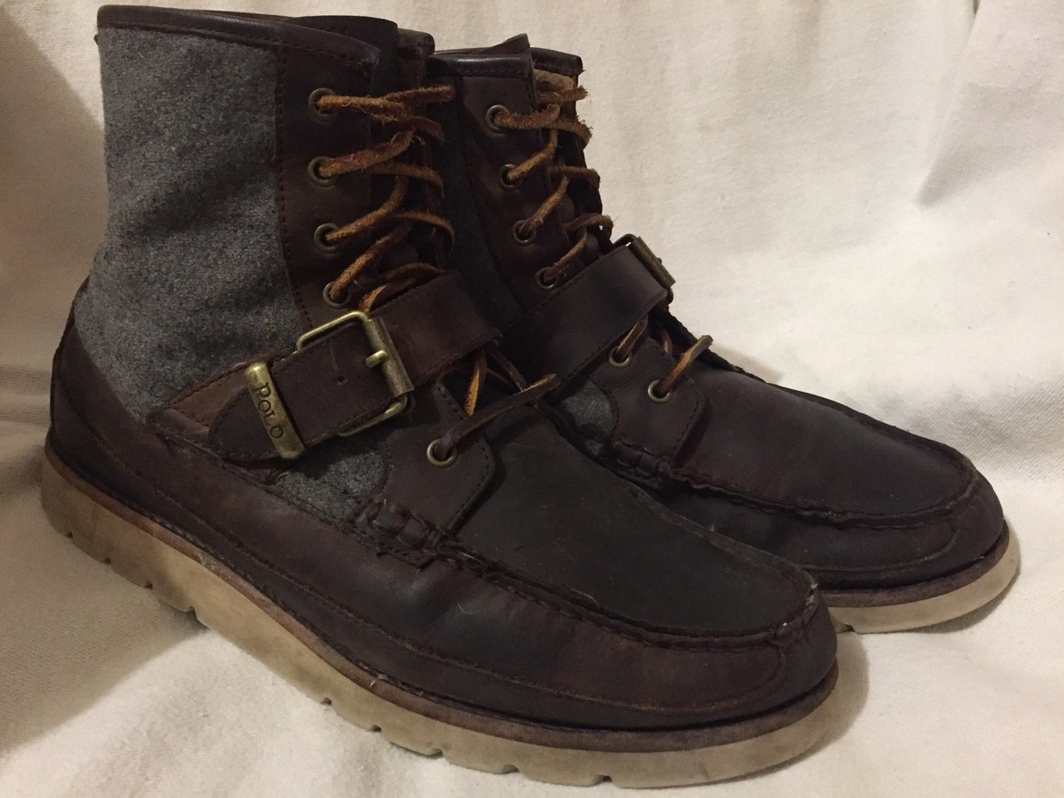 MENS VINTAGE RALPH LAUREN MOC TOE BOOTS - SIZE 9 M | eBay