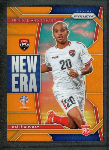 2024 KAILE AUVRAY 15/25 PANINI PRIZM CONMEBOL COPA AMERICA 2024 ORANGE RC