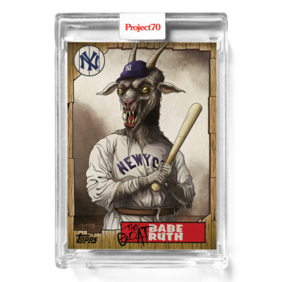 2021 TOPPS PROJECT 70 #666 THE GOAT BABE RUTH ALEX PARDEE NY NEW YORK YANKEES! 