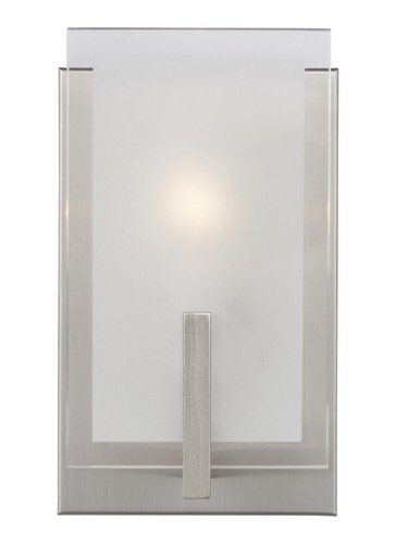 Syll Bathroom Vanity Light in Brushed Nickel