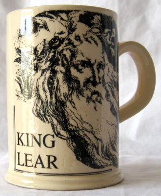 Vintage King Lear Krug von Dianthus Ceramics Stratford-Upon-Avon. TOP
