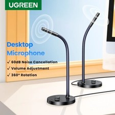 UGREEN USB Microphone Desktop PC Mic YouTube Streaming Gaming For Mac Windows