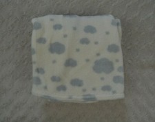 RN 90737 Gray Clouds Baby Blanket Cream Off White Plush Soft Security Lovey