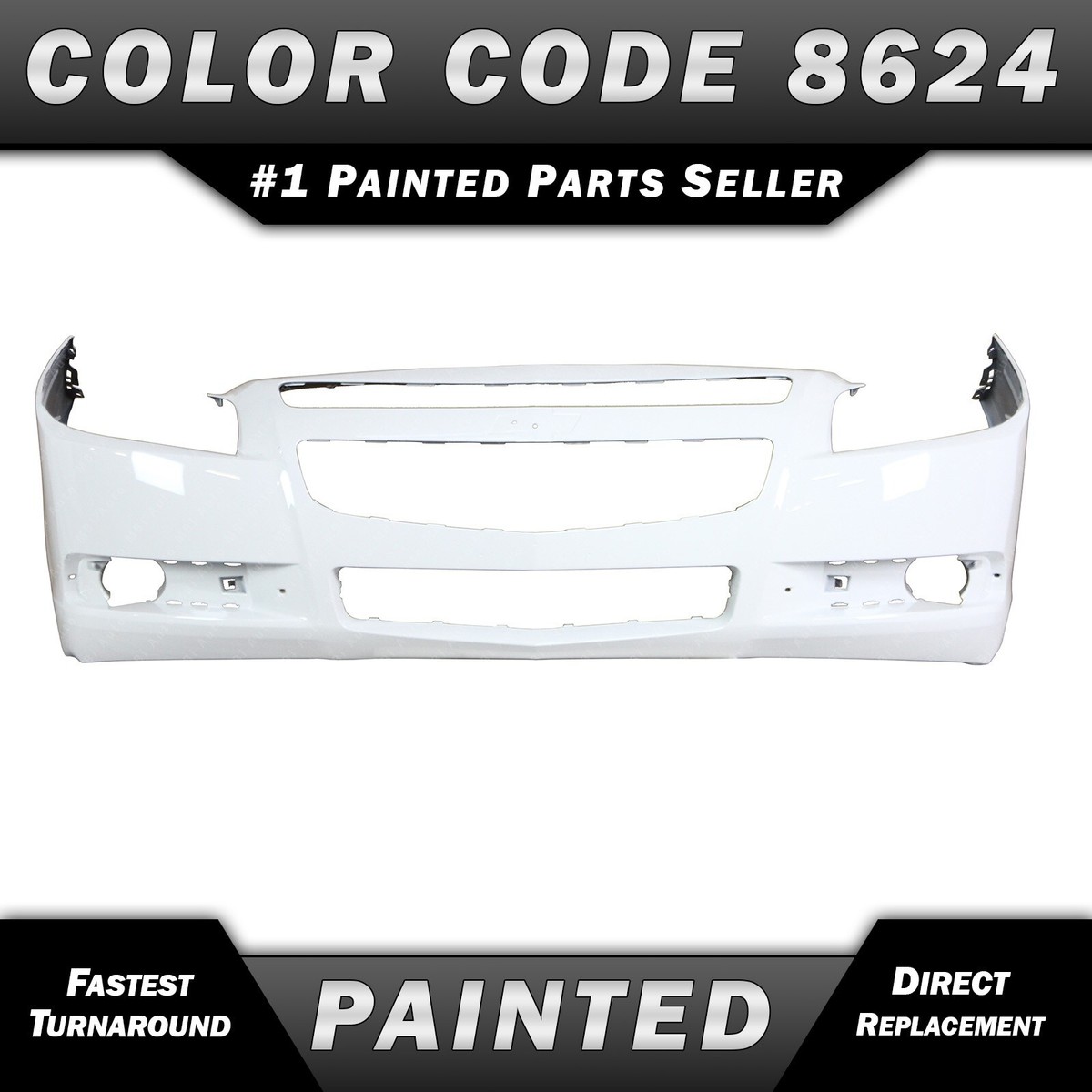 シュレッド  BUMPER WHITEOUT BUMPER WHITEOUT NEW Painted *WA8624 White* Front Bumper Cover Fascia for