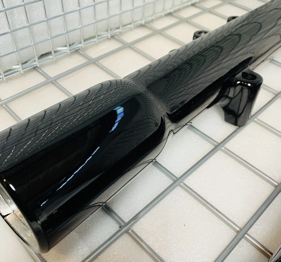 Harley Fat Boy Softail 2008-17 Heritage negro brillante patas de horquilla intercambio deslizante Foto 3 de 4