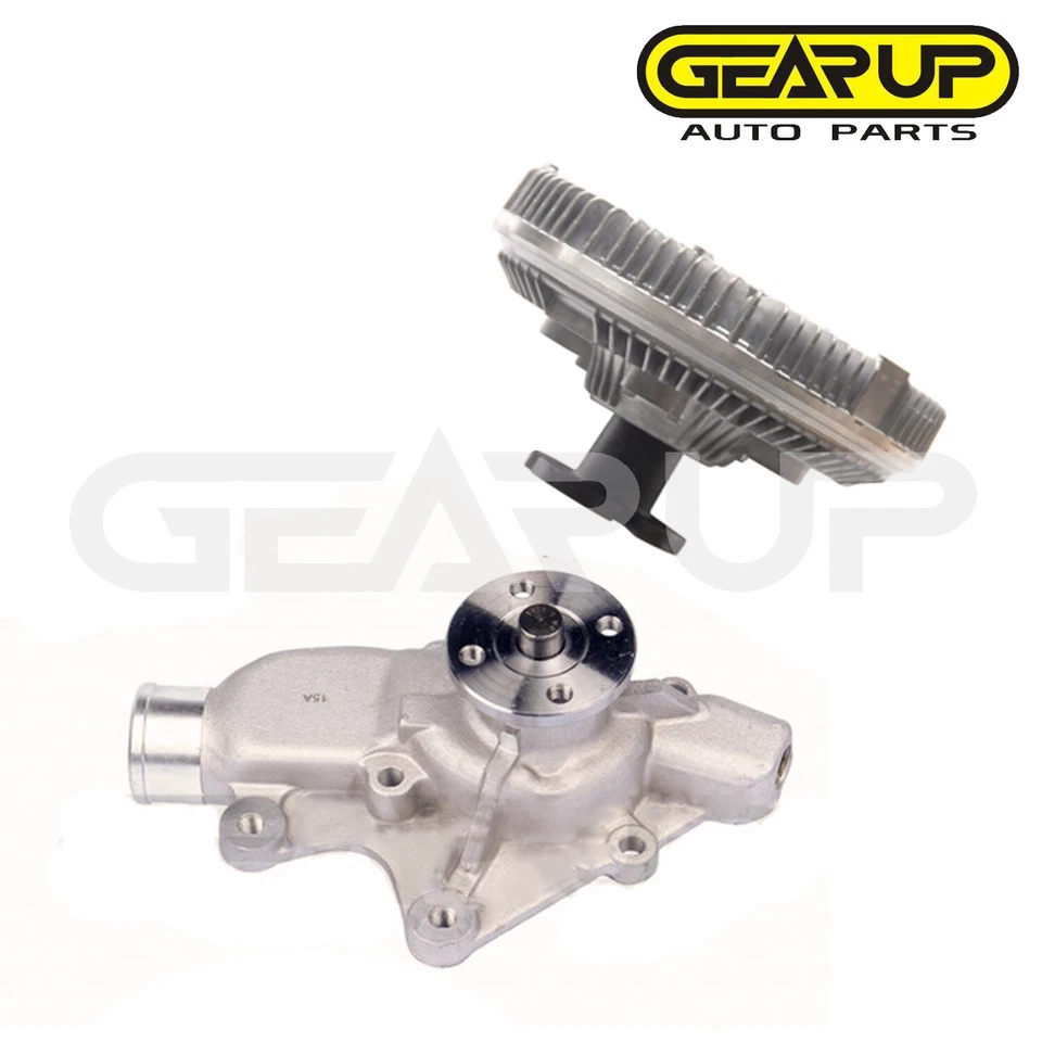 Kit de bomba de agua de refrigeración y embrague de ventilador para Jeep Grand Cherokee 1993-1998 4,0 L OHV Foto 2 de 4