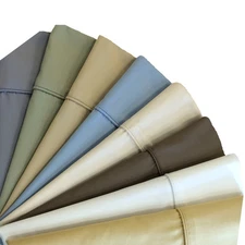 Pillowcases 650 TC Solid Wrinkle Free Cotton Blend (Pair) Standard Or King Size