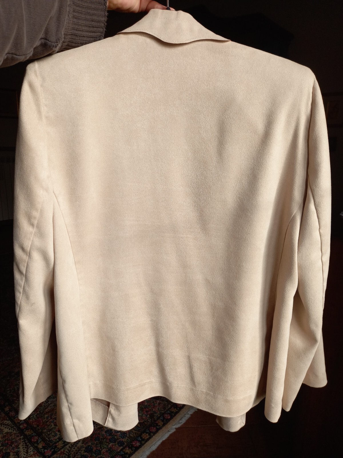 97% POLYESTER VISCOSE LIGHT BEIGE LIGHTWEIGHT JAC… - image 6