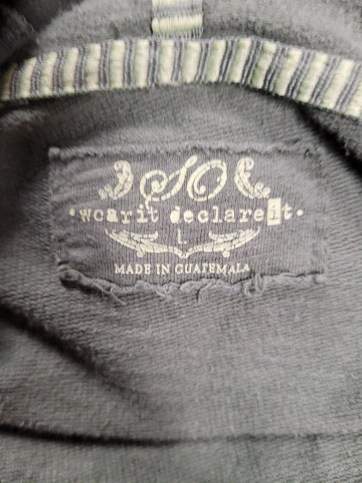 Así que úsalo. Declararlo. Sudadera con Capucha (L) Verde Capucha Corbata Cuello en V Manga Larga Foto 4 de 4